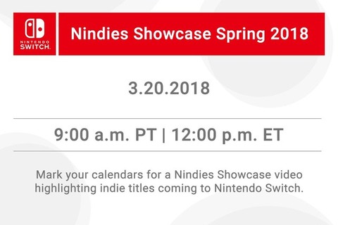 米任天堂、インディータイトル紹介番組「Nindies Showcase Spring 2018」を海外向けに放送 画像