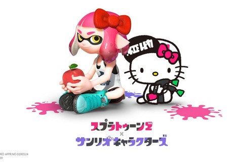 『スプラトゥーン2』とサンリオキャラがコラボ─フェスでは「ハローキティ」と「シナモロール」が対決!? 画像