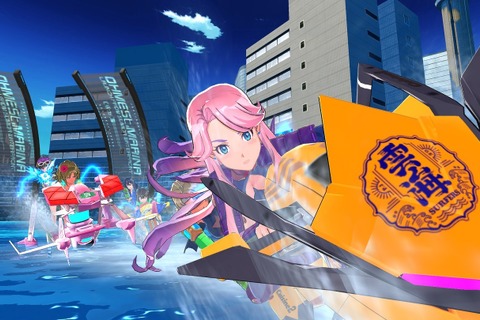 爆乳Pこと高木氏のPS4最新作『神田川JET GIRLS』が2020年1月16日発売決定！爆乳×爆速なACTレースゲームが展開 画像