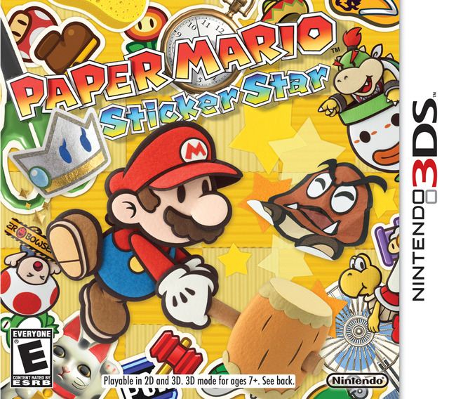 韓国 ファッション通販 海外版『ペーパーマリオ スーパーシール』パッケージデザイン ニンテンドー3DS/2DS