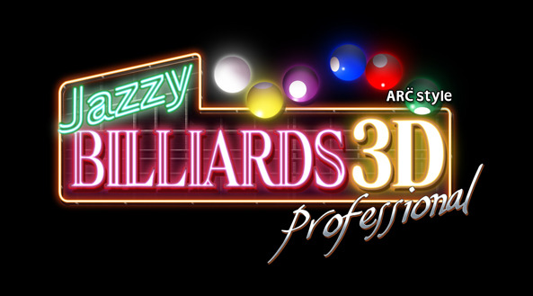 『ARC STYLE：Jazzy BILLIARDS 3D Professional』タイトルロゴ