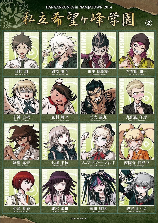 限定 2014 ダンガンロンパ ナンジャタウン 召使い Danganronpa x Namjatown Collaboration (2014) | Danganronpa