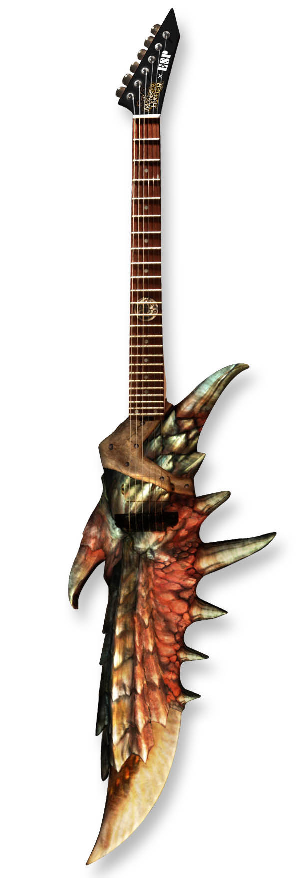 モンハン』 × ESPの「炎剣リオレウスギター」が予約開始、高品質