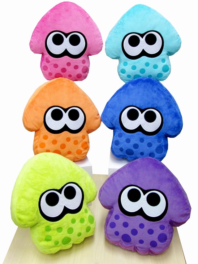スプラトゥーン２サンリオキャラクターズ　イカクッション Amazon | スプラトゥーン イカ クッション 高さ35cm ピンク