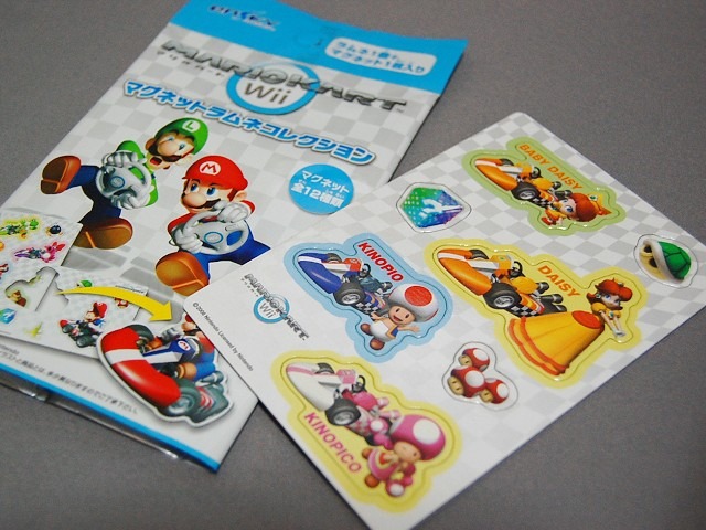 マリオカートWii どこピタマグネット リーフレット1枚付き 磁石 フィギュア マリオカートWii どこピタマグネット リーフレット1枚付き