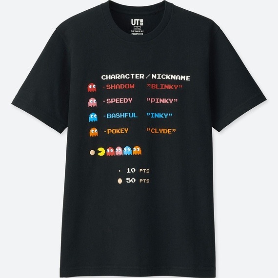懐かしのナムコ名作がTシャツに！ユニクロ、UT『ザ ゲーム バイ ナムコミュージアム』8月6日より発売
