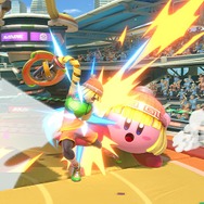 『スマブラSP』カービィが伸ばすのは、腕じゃなくて髪!? ミェンミェンを吸い込んで“中華カワイイ”姿を激写！