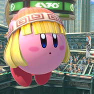 『スマブラSP』カービィが伸ばすのは、腕じゃなくて髪!? ミェンミェンを吸い込んで“中華カワイイ”姿を激写！