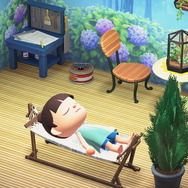 『あつまれどうぶつの森』お部屋の中でほっと一息つける「夏の休憩スポット」を作ってみよう！ハンモックと植物で穏やかな時間を感じながらリラックス