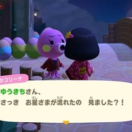 『あつまれ どうぶつの森』流れ星には秘密がいっぱい！星にまつわるエピソードを話すフーコや、ちょっとロマンチックな住人たちに注目