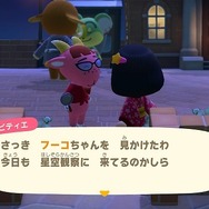 『あつまれ どうぶつの森』流れ星には秘密がいっぱい！星にまつわるエピソードを話すフーコや、ちょっとロマンチックな住人たちに注目