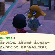 『あつまれ どうぶつの森』流れ星には秘密がいっぱい！星にまつわるエピソードを話すフーコや、ちょっとロマンチックな住人たちに注目