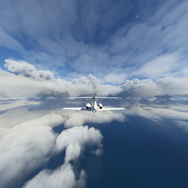 圧倒的巨大感…!『Microsoft Flight Simulator』で台風8号を観察してみた