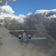 圧倒的巨大感…!『Microsoft Flight Simulator』で台風8号を観察してみた