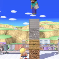 『スマブラSP』お馴染みのブロック設置からクラフトまで!? スティーブたちマイクラファイターの各種行動をチェック！