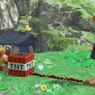 『スマブラSP』お馴染みのブロック設置からクラフトまで!? スティーブたちマイクラファイターの各種行動をチェック！