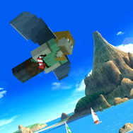 『スマブラSP』お馴染みのブロック設置からクラフトまで!? スティーブたちマイクラファイターの各種行動をチェック！