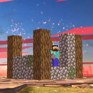 『スマブラSP』お馴染みのブロック設置からクラフトまで!? スティーブたちマイクラファイターの各種行動をチェック！