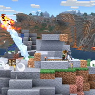 『スマブラSP』お馴染みのブロック設置からクラフトまで!? スティーブたちマイクラファイターの各種行動をチェック！
