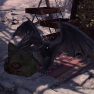 『モンハン：アイスボーン』「ミラボレアス」オトモ装備の禍々しさが凄い！小っちゃいけれど“黒龍”そのものな姿をビューモードで観察