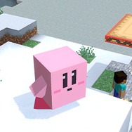 『スマブラSP』あの嘘がホントになった？ スティーブを吸い込んだら、カービィが“四角く”なった！ 驚きの見た目とこだわりの再現度をご覧あれ