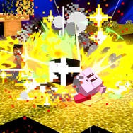 『スマブラSP』あの嘘がホントになった？ スティーブを吸い込んだら、カービィが“四角く”なった！ 驚きの見た目とこだわりの再現度をご覧あれ