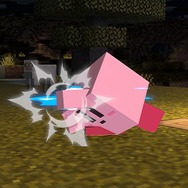 『スマブラSP』あの嘘がホントになった？ スティーブを吸い込んだら、カービィが“四角く”なった！ 驚きの見た目とこだわりの再現度をご覧あれ