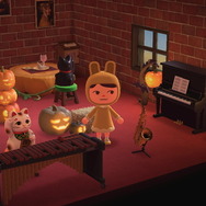『あつまれ どうぶつの森』ハロウィンで“芸術の秋”をエンジョイ！可愛いカボチャと名画が集まるお部屋に、まねきねこも遊びにきちゃった？