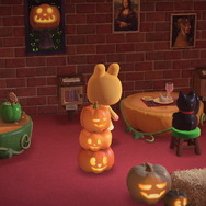 『あつまれ どうぶつの森』ハロウィンで“芸術の秋”をエンジョイ！可愛いカボチャと名画が集まるお部屋に、まねきねこも遊びにきちゃった？