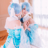 『Re:ゼロから始める異世界生活』レム/モデル:夏(Twitter:@AgoAgo_25)、撮影:乃木章