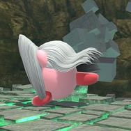 『スマブラSP』セフィロスを吸い込んだカービィは“かわイケメン”!? 3段階のフレアを使いこなし、後ろ髪もなびく！ 丸いのに鋭角的な姿を激写