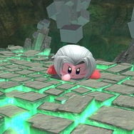 『スマブラSP』セフィロスを吸い込んだカービィは“かわイケメン”!? 3段階のフレアを使いこなし、後ろ髪もなびく！ 丸いのに鋭角的な姿を激写