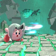 『スマブラSP』セフィロスを吸い込んだカービィは“かわイケメン”!? 3段階のフレアを使いこなし、後ろ髪もなびく！ 丸いのに鋭角的な姿を激写