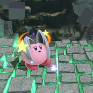 『スマブラSP』セフィロスを吸い込んだカービィは“かわイケメン”!? 3段階のフレアを使いこなし、後ろ髪もなびく！ 丸いのに鋭角的な姿を激写