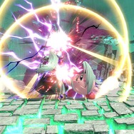 『スマブラSP』セフィロスを吸い込んだカービィは“かわイケメン”!? 3段階のフレアを使いこなし、後ろ髪もなびく！ 丸いのに鋭角的な姿を激写