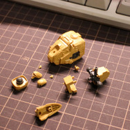 『フロントミッション』プラモデルレビュー！「ギザ」編―筆塗り塗装との相性を探る