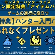 『モンハンライズ』狩猟に役立つ「アイテムパック」がプレゼント！ 各コンビニでDLカード購入キャンペーン実施