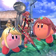 『スマブラSP』ひと粒で二度おいしいカービィ「ホムラ/ヒカリ」のコピー姿を見よ！美少女×可愛い＝まんまるブレイド爆誕