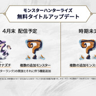 『モンハンライズ』に「オオナズチ」襲来！4月末の無料アップデートで実装―更なる追加モンスターの登場も予告