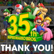 「スーパーマリオブラザーズ35周年」が本日3月31日をもって終了に―公式サイトには“感謝の言葉”が掲載！