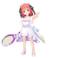 『五等分の花嫁∬』×『白猫テニス』コラボ(C)春場ねぎ・講談社/「五等分の花嫁∬」製作委員会(C)COLOPL, Inc.