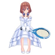 『五等分の花嫁∬』×『白猫テニス』コラボ(C)春場ねぎ・講談社/「五等分の花嫁∬」製作委員会(C)COLOPL, Inc.