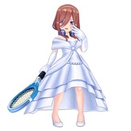 『五等分の花嫁∬』×『白猫テニス』コラボ(C)春場ねぎ・講談社/「五等分の花嫁∬」製作委員会(C)COLOPL, Inc.