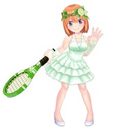 『五等分の花嫁∬』×『白猫テニス』コラボ(C)春場ねぎ・講談社/「五等分の花嫁∬」製作委員会(C)COLOPL, Inc.