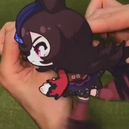 『ウマ娘』ライスシャワーの“動く紙人形”が大注目！驚きの人力可動機構―可愛くも真剣な“ライスの走り”を見よ