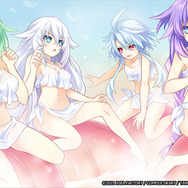 『閃乱忍忍忍者大戦ネプテューヌ』温泉で“ぷるぷる揺れる桃”に乗って修行？ちょっぴりドキドキなミニゲーム「乳桃瞑想」が公開