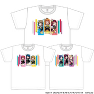 「ラブライブ！サンシャイン!!×モンスト」T シャツKU-RU-KU-RU Cruller!（C）2017 プロジェクトラブライブ！サンシャイン!!（C）XFLAG