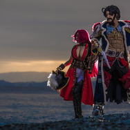 エドワード・ティーチ（黒ひげ）&フランシス・ドレイク／モデル：空我（@Qooga_13）、クレア（@kuronekoya3）