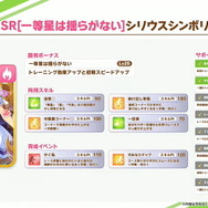 『ウマ娘』SSRサポ「ナカヤマフェスタ」公開！初登場「シリウスシンボリ」はファイルーズあいさんが担当声優に