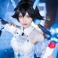 モバイル向け中国風武侠系RPG『天地劫』×外星人電解質コラボ：鹿昭依／モデル：六二二、撮影：网管菌